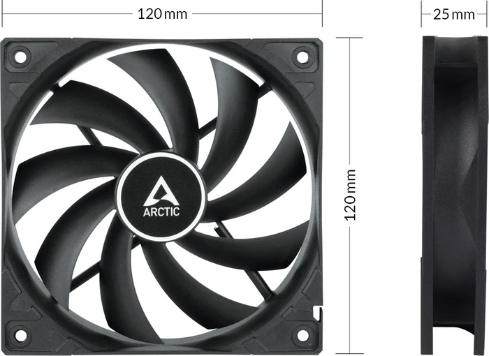 ARCTIC F12 Silent schwarz, 120mm
