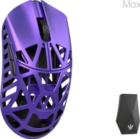 WLMouse Beast X Max Wireless 8K Magnesium Gaming Mouse, Solid Side + Omron Optical, violett, USB