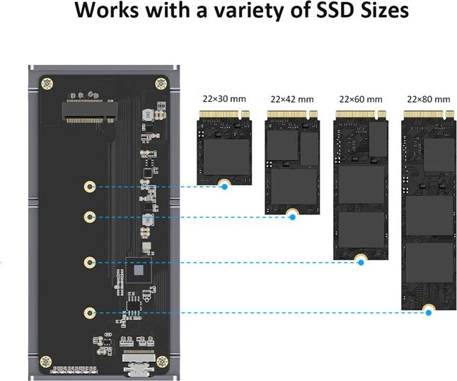 LMP DataFlash, NVMe SSD Enclosure, USB4
