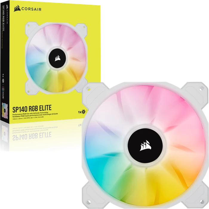 Corsair SP Series iCUE SP140 RGB Elite, weiß, 140mm