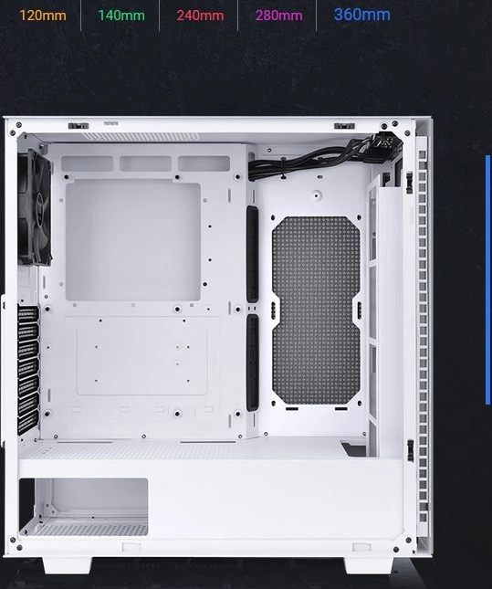 Thermaltake Divider 300 TG Snow Edition, weiß, Glasfenster