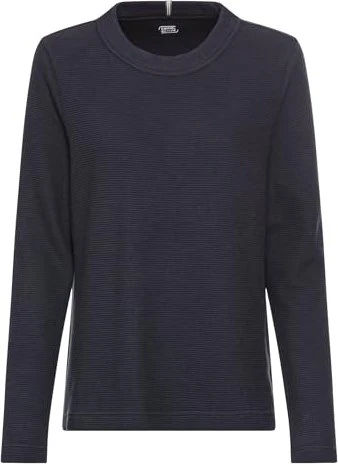 Camel Active Waffelmuster Sweatshirt dunkelblau (Damen)