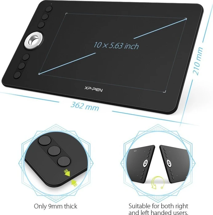 XP-Pen Deco 02, schwarz