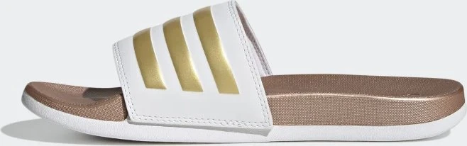 adidas Comfort Adilette cloud white/matte gold (Damen)