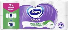 Zewa Smart Toilettenpapier 3-lagig weiß, 8 Rollen