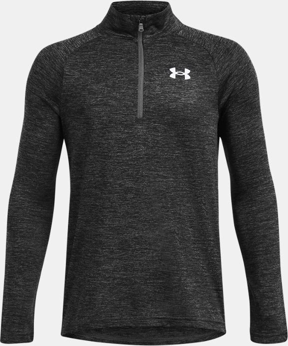 Under Armour Tech 2.0 Zip Funktionsshirt langarm castlerock/white (Junior)