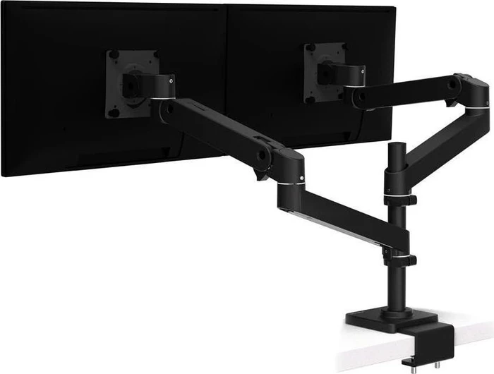 Ergotron LX Pro Dual Monitor Arm, hohe Säule, Tischhalterung, C-Klemme schwarz