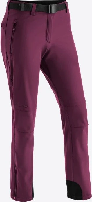 Maier Sports Tech Hose lang cherry wine (Damen)