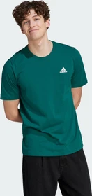 adidas Essentials Single Jersey Embroidered Small Logo T-Shirt kurzarm collegiate green (Herren)