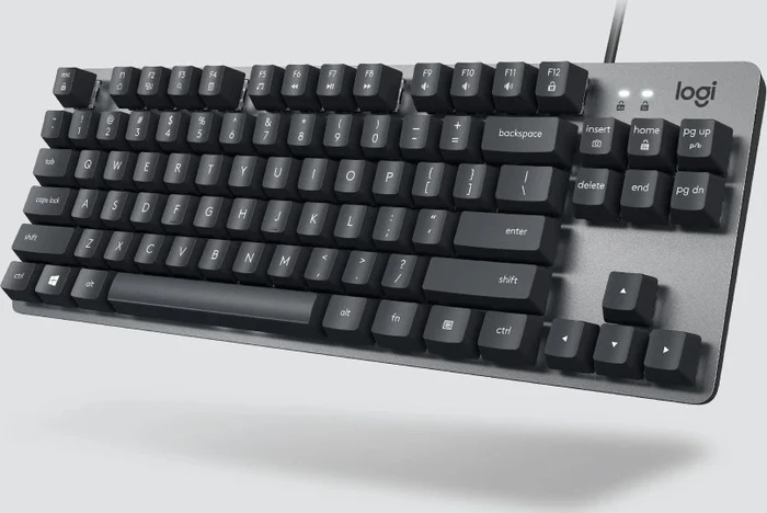 Logitech K835 TKL Mechanical Keyboard, grau/schwarz, TTC RED, USB, DE