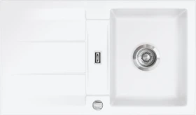 systemceram Genea 87 F Einbau Becken reversibel mit Ablauffernbedienung polar