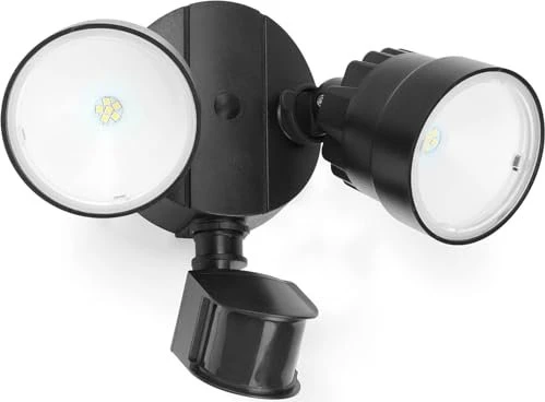 Lutec Shrimp LED Sensor-Wandleuchte 2-flammig schwarz