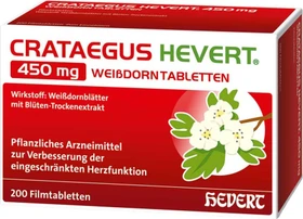 Crataegus Hevert 450mg Weißdorntabletten, 200 Stück
