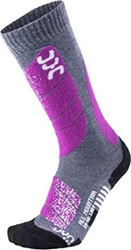 UYN All Mountain Skisocken medium grey melange/purple (Damen)