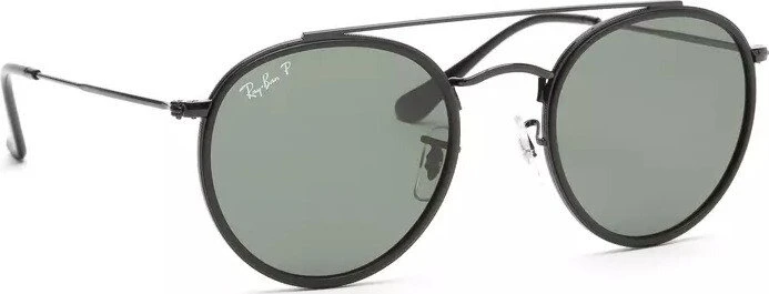 Ray-Ban Round Double Bridge black/green classic