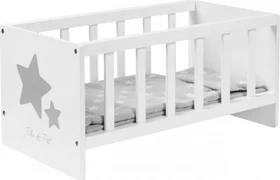 Ella & Piet Sleepy weiß/grau Puppenbett