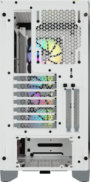 Corsair iCue 4000X RGB, weiß, Glasfenster