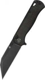 QSP Swordfish Taschenmesser dark brown micarta/black stonewashed