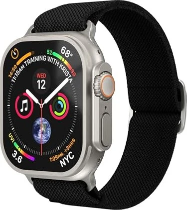 Vonmählen Classic Nylon Loop für Apple Watch (40mm/41mm/42mm) schwarz