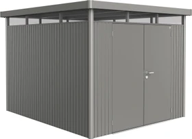 Biohort HighLine H5 Gerätehaus mit Doppeltür quarzgrau-metallic
