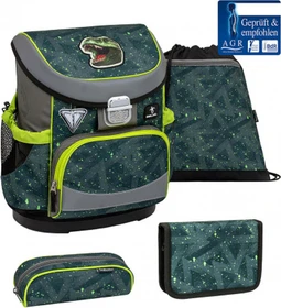 Belmil Mini-Fit T-Rex Roar Schultaschen-Set, 4-tlg.