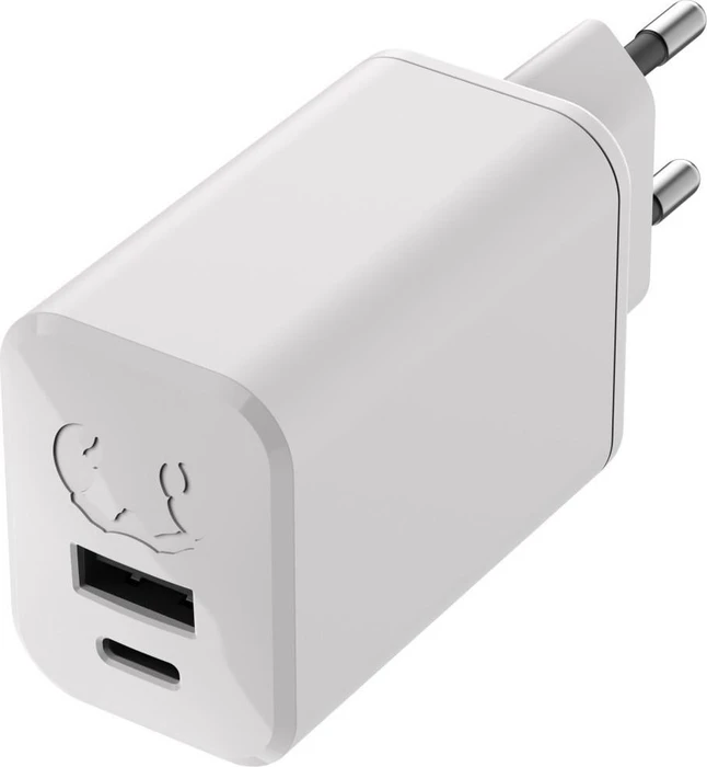Fresh 'n Rebel USB + USB-C Mini Charger 65W PD GAN ice grey