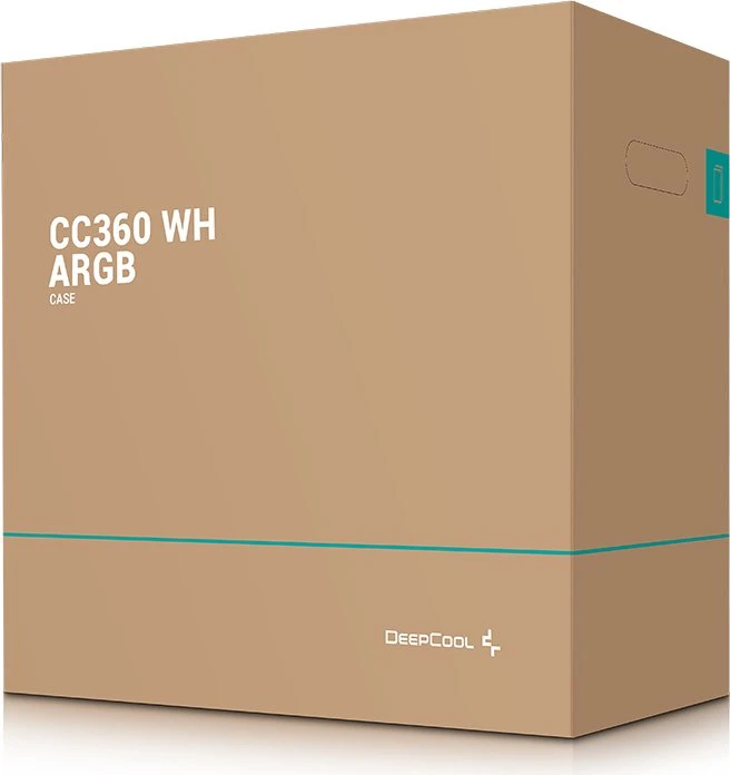 DeepCool CC360 ARGB, weiß, Glasfenster