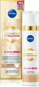 Nivea Luminous630 Anti-Pigmentflecken CC Fluid 02 mittel LSF30, 40ml