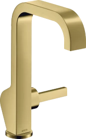 Hansgrohe Axor Citterio Waschtischmischer 190 mit Pingriff und Ablaufgarnitur polished brass