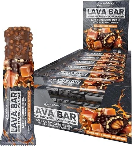 IronMaxx Lava Bar Protein Riegel Caramel Fudge Brownie 720g (18x 40g)