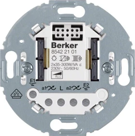 Berker Universal Tastdimmer 2fach 2-Draht, Tragring rund
