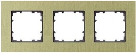 Siemens DELTA miro Aluminium Rahmen 3-Fach, aluminium oxidgelb