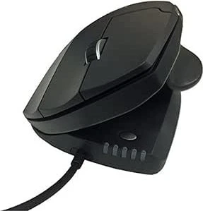 Contour Design UniMouse Vertikale Maus, schwarz matt, Rechtshänder, USB