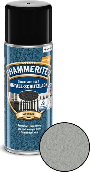 Hammerite Hammerschlag Metallschutz-Lack außen silbergrau, 400ml