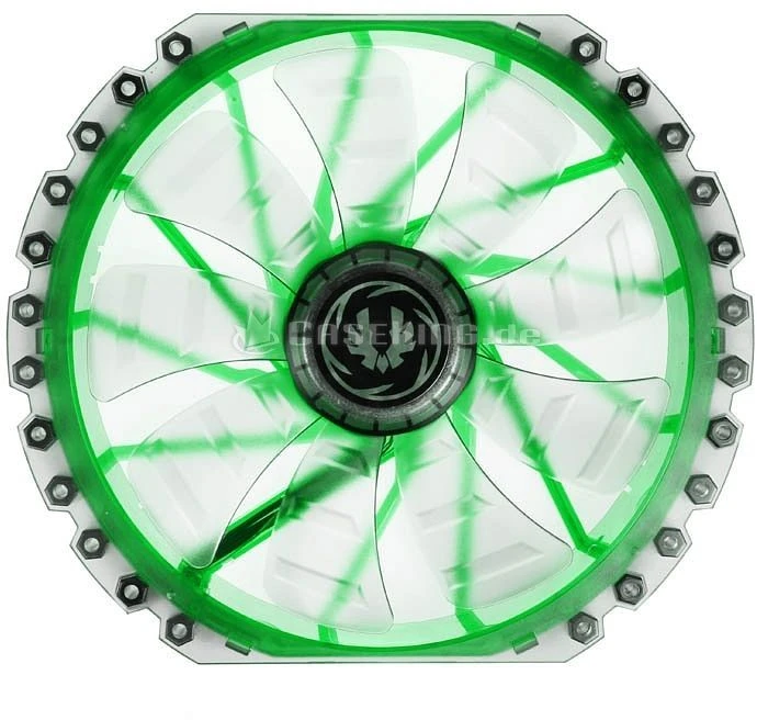 BitFenix Spectre Pro LED schwarz/grün, 230mm