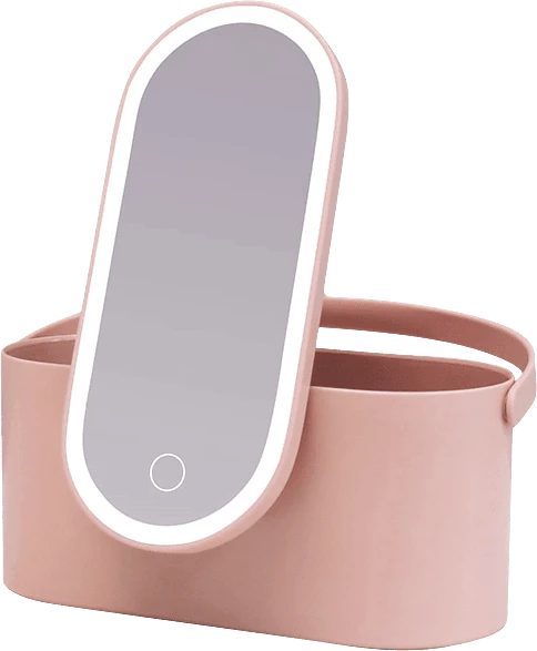 Ailoria Magnifique Beautycase mit dimmbarem LED-Spiegel rosa