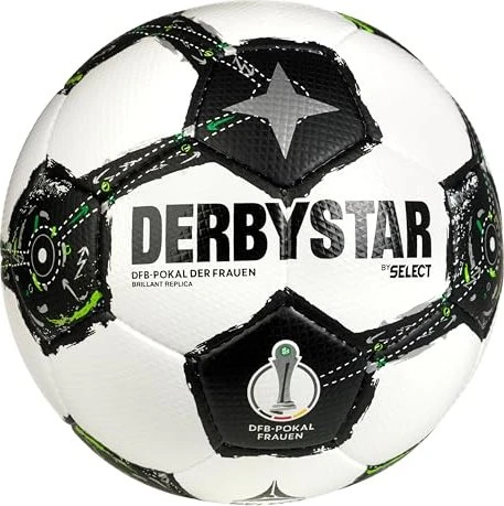 Derbystar DFB-Pokal Brillant Replica Damen 2025/2026 Fußball weiß/schwarz/grün