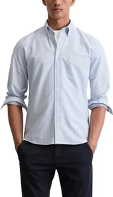 Marc O'Polo Regular Oxford Stripes Bio-Baumwolle Hemd langarm multi/cool cobalt (Herren)