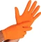 Franz Mensch Hygostar Nitril Power Grip Einweghandschuhe orange, 50 Stück Vorschaubild