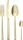 Sambonet Rock Antique Edelstahl PVD Besteck-Set champagner, 24-tlg. (52662P81)