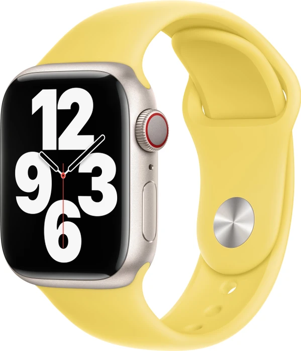 Apple Sportarmband Regular für Apple Watch 41mm zitronenschale