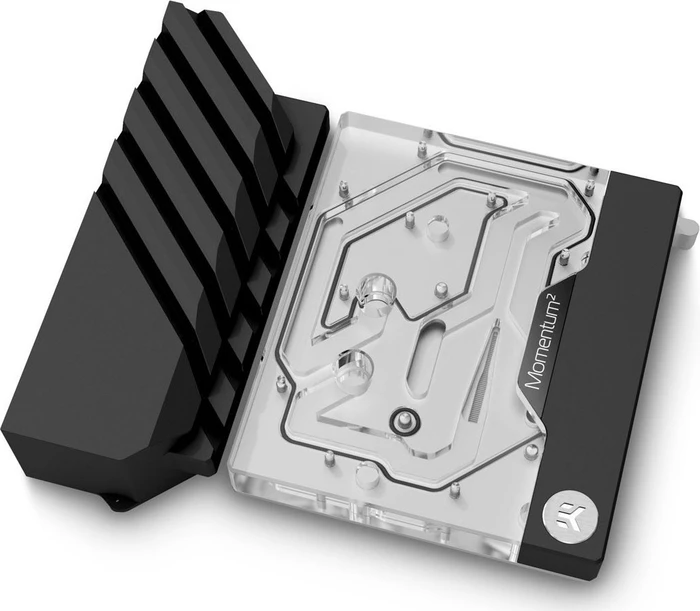 EK Water Blocks Quantum Line EK-Quantum Momentum² ROG Crosshair VIII Extreme D-RGB Monoblock, Nickel, Acryl