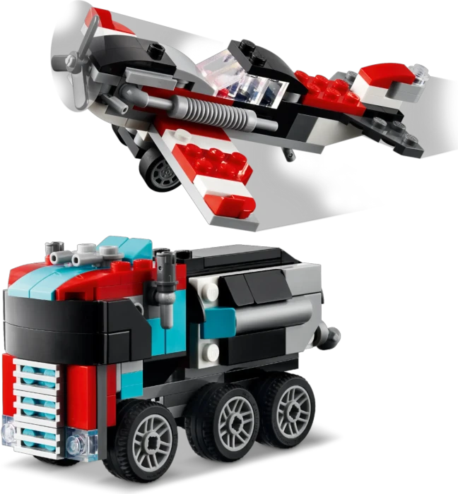 LEGO Creator 3in1 - Tieflader mit Hubschrauber