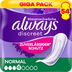 Always Discreet Normal Hygieneeinlage,    54 Stück