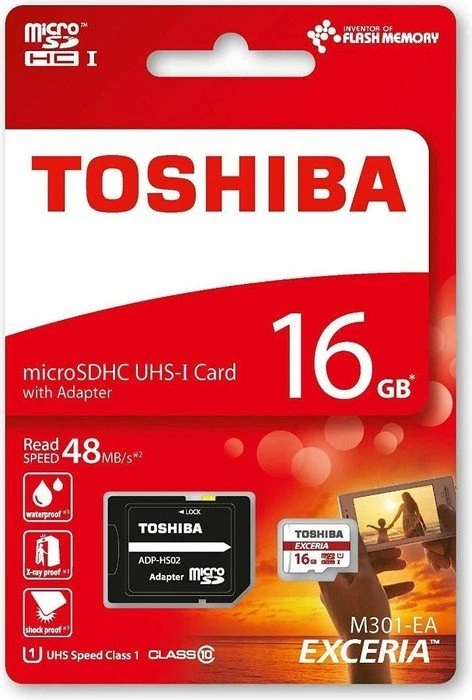 Toshiba Exceria M301-EA R48 16GB, UHS-I U1, Class 10