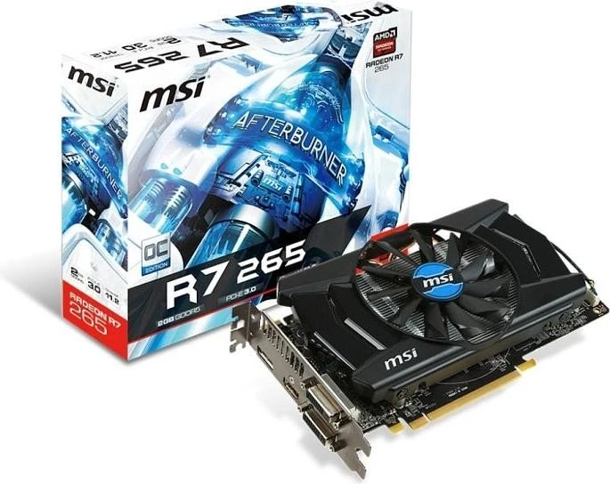 MSI Radeon R7 265 OC, 2GB GDDR5, 2x DVI, HDMI, DP