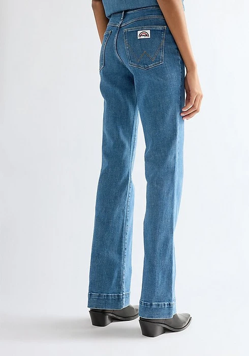 Wrangler Flare Jeans indigo rush (Damen)