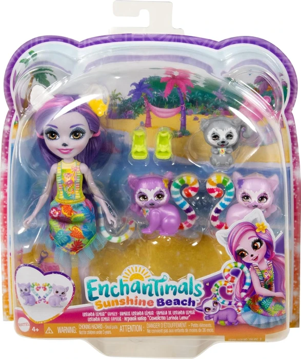 Mattel Enchantimals - Sunshine Beach Lorinda Lemur