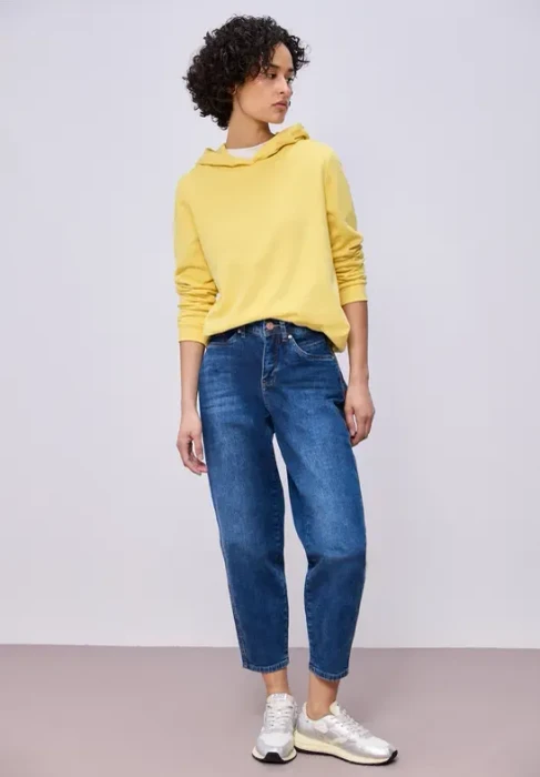 Street One Unifarbe Hoodie bloom yellow (Damen)