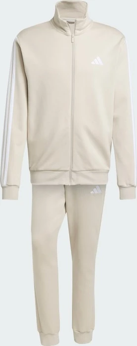 adidas Sportswear Basic 3-Streifen Trainingsanzug beige (Herren)